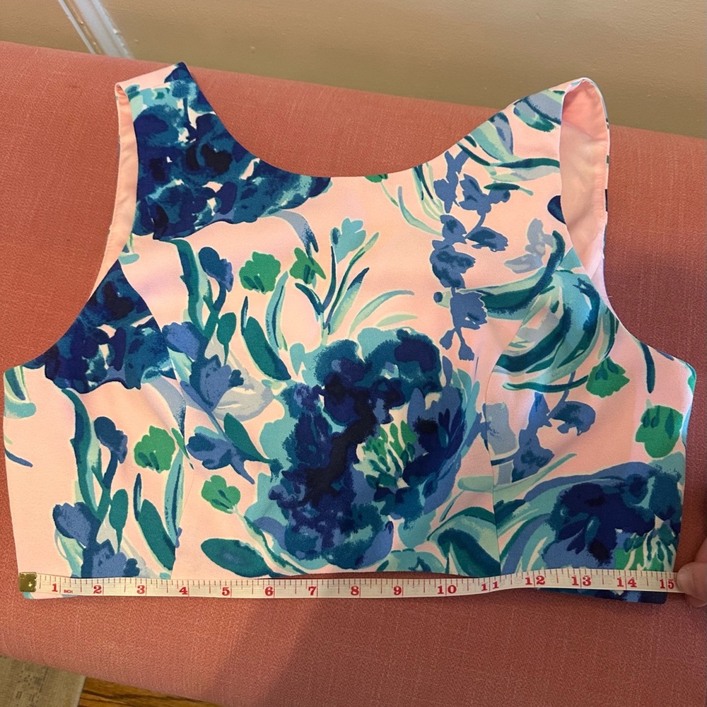 Lilly Pulitzer Jemma Set Crop Top and Maxi Skirt in Sweet Pea Size 6 - Picture 7 of 8